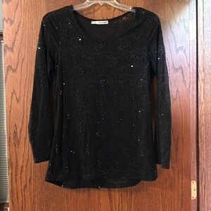 Maurice’s black lace and sequin top.